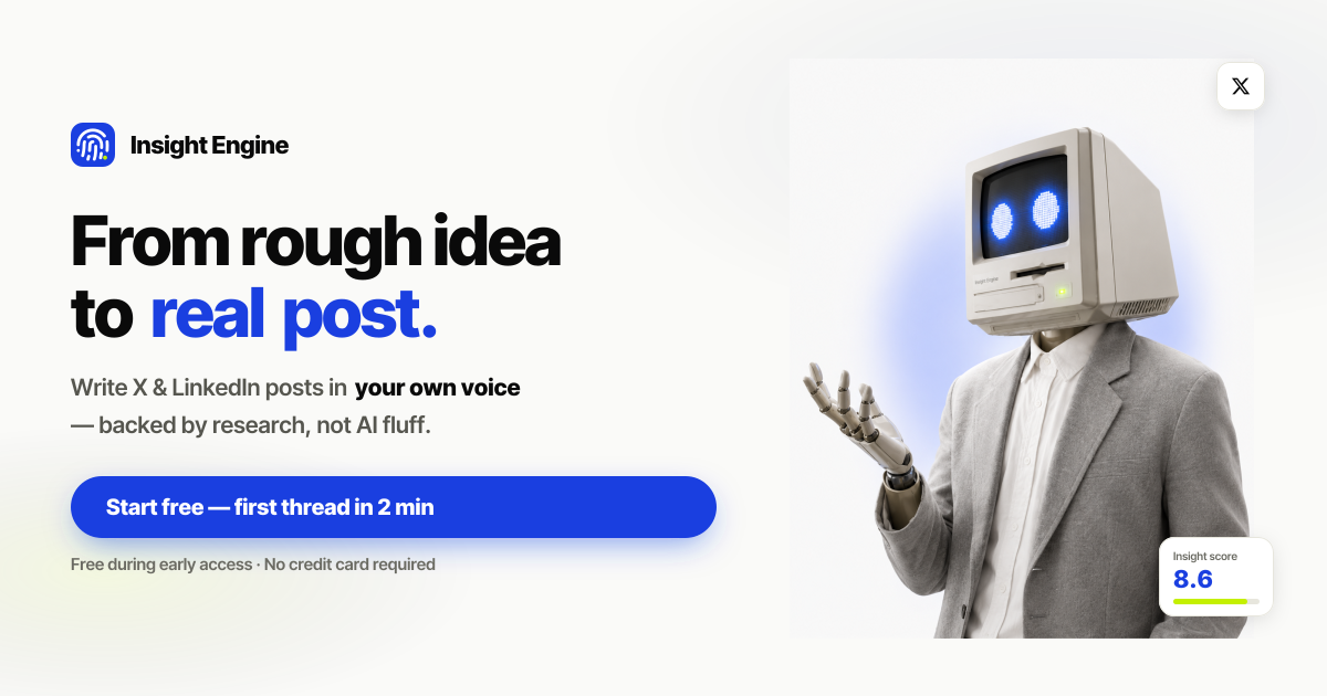 Insight Engine — write threads in your own style
